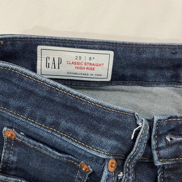 High Rise Classic Straight Jeans with Washwell 29/8p - Picture 4 of 5